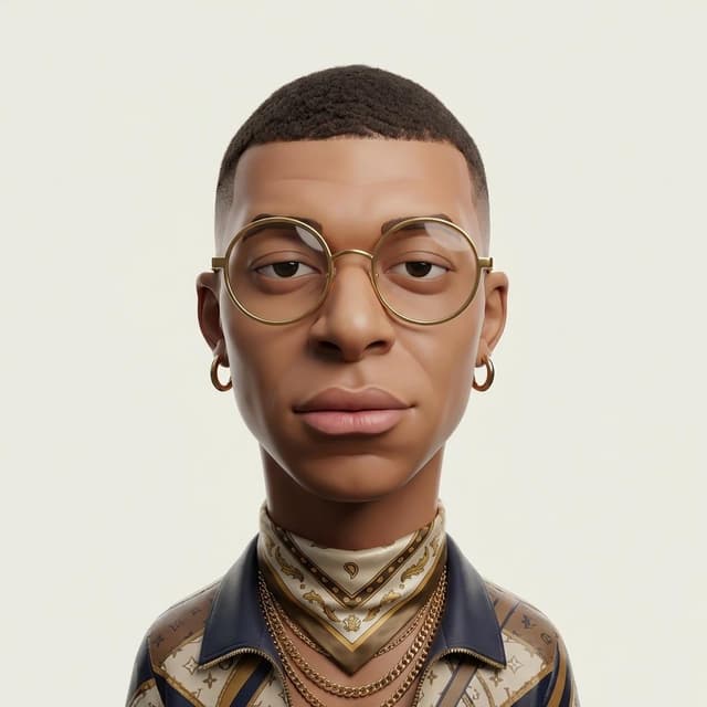 Game Asset - Stylized 3D Caricature Portrait Prompt — output