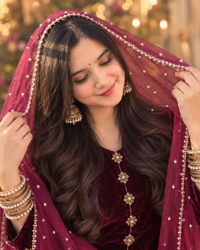 Profile / Avatar - South Asian Woman Selfie Prompt — output