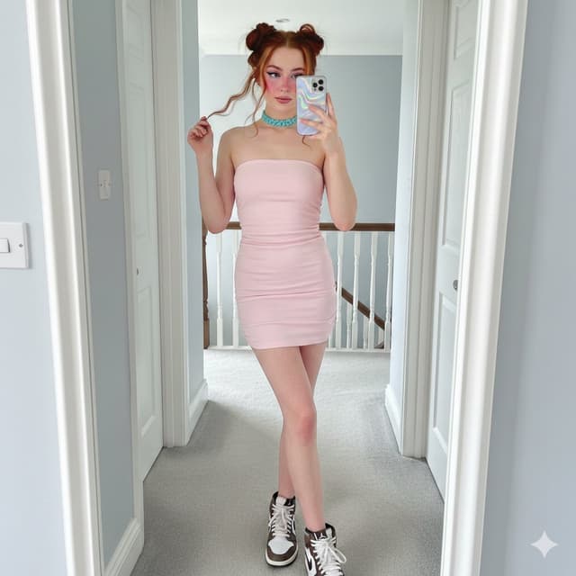 Profile / Avatar - Sadie Sink E-Girl Mirror Selfie Prompt — output