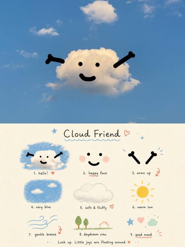 Comic / Storyboard - Cloud Friend Scrapbook Poster — output