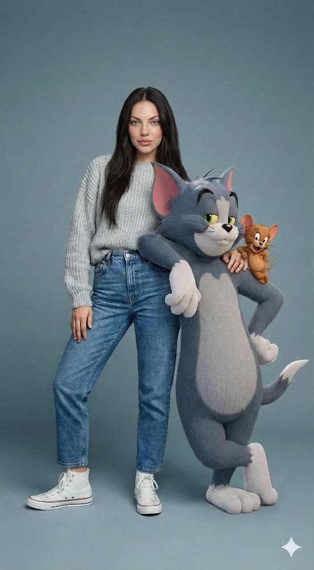 Cartoon Character Crossover Prompts (Pink Panther & Tom and Jerry) — output