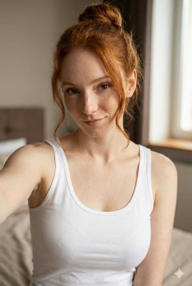 Profile / Avatar - JSON Prompt for Flirty Morning Selfie Portrait — output
