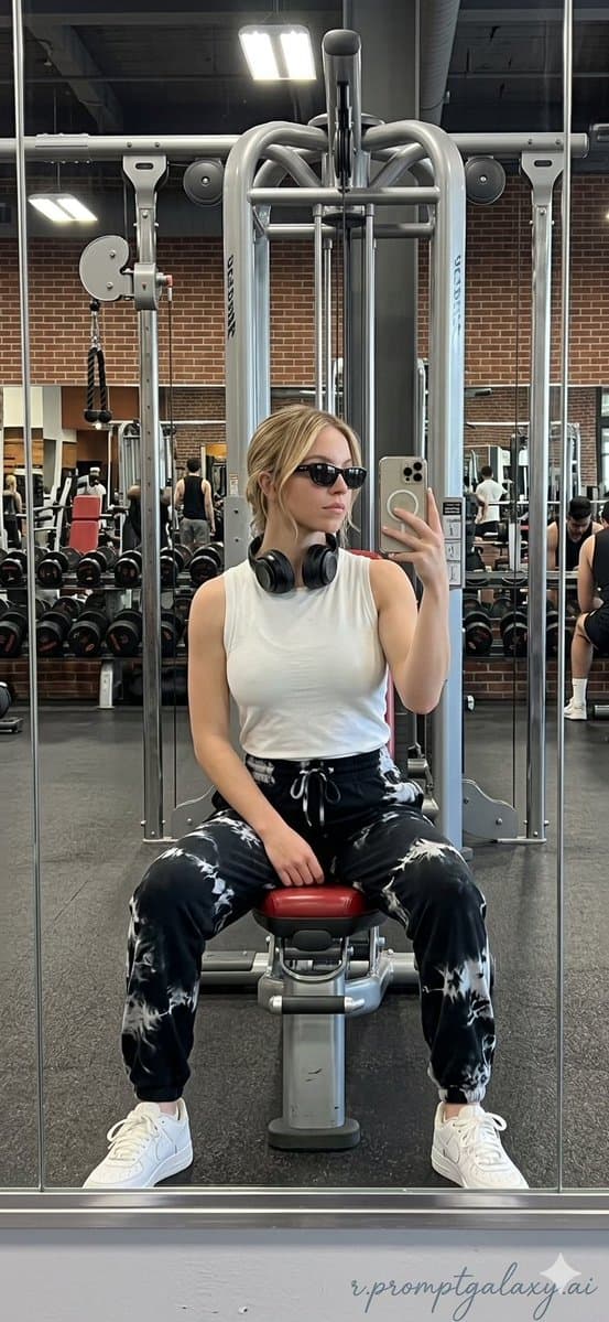 Profile / Avatar - Realistic Gym Mirror Selfie — output
