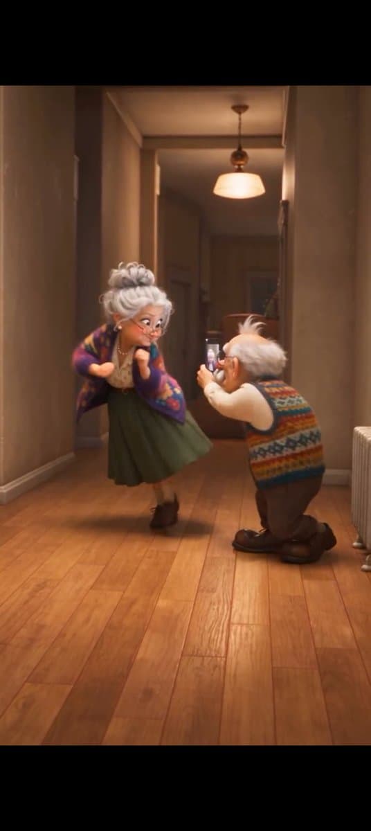 Profile / Avatar - Elderly Couple Dancing Pixar Style — output