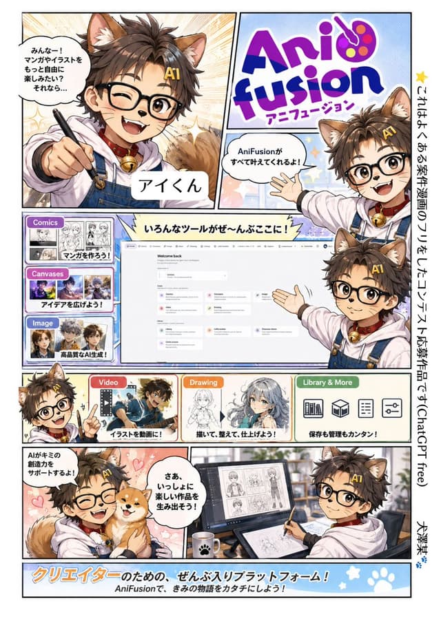 Comic / Storyboard - AniFusion Manga Promo Poster — output