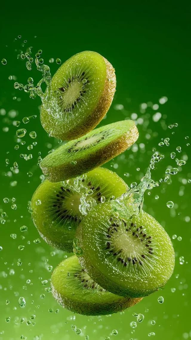 E-commerce Main Image - Hyper-Realistic Kiwi Splash Macro Photography Prompt — output