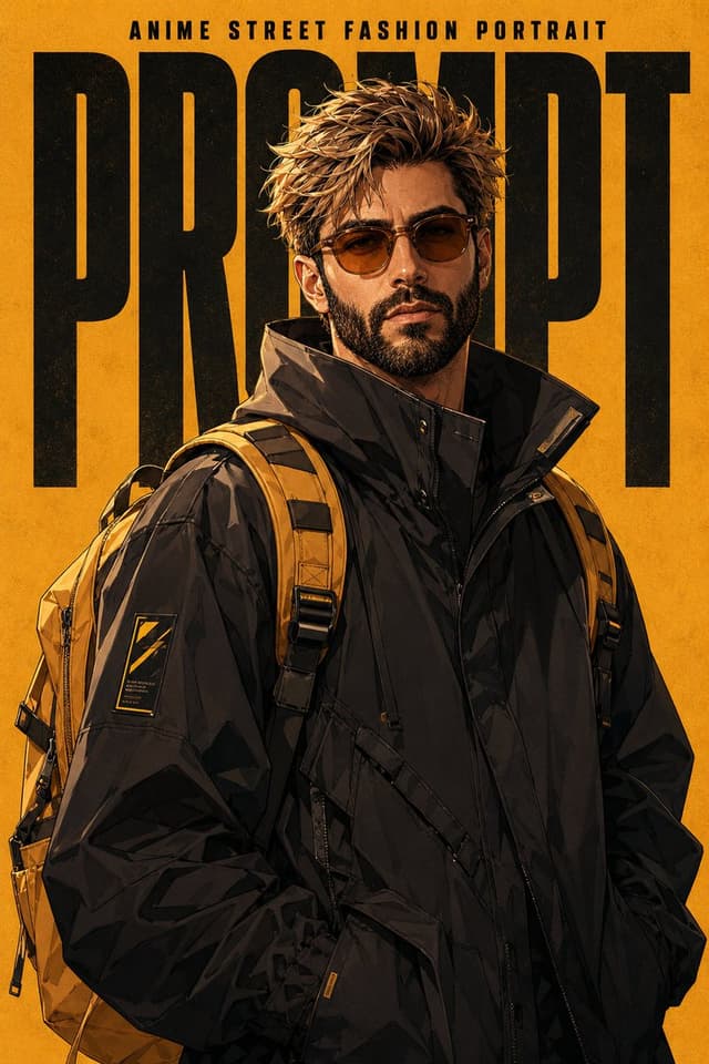 Product Marketing - Anime Street Fashion Poster — output