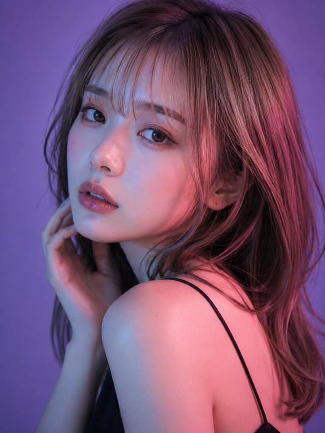 Profile / Avatar - Neon Dual-Lighting Beauty Portrait — output