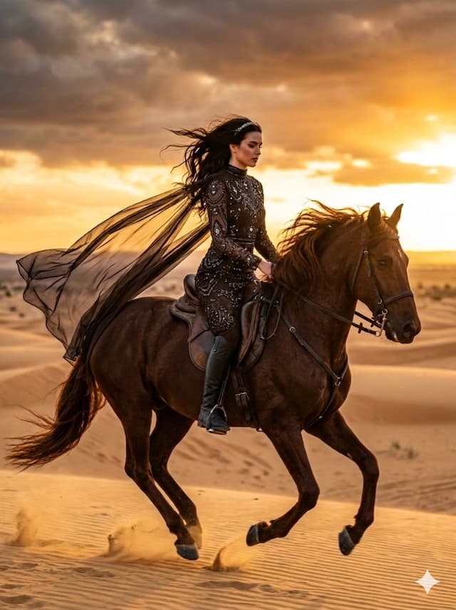 Social Media Post - Cinematic Desert Horse Rider — output