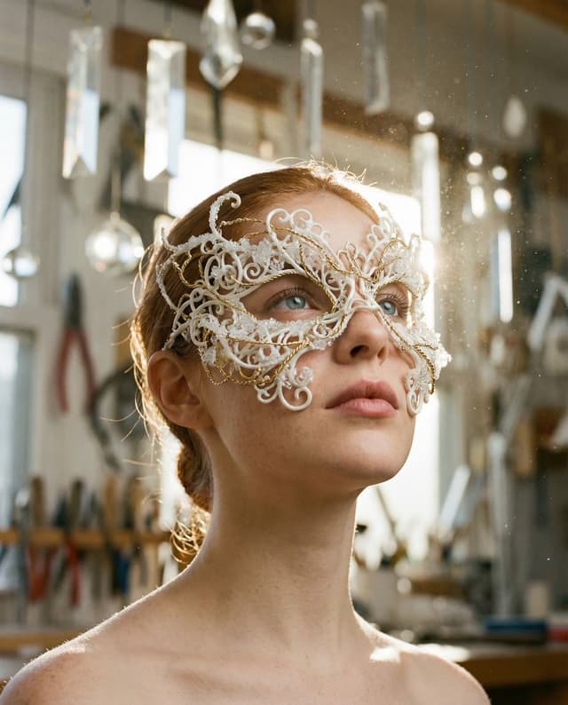 Social Media Post - Frozen Divinity Surreal Editorial Portrait Prompt — output