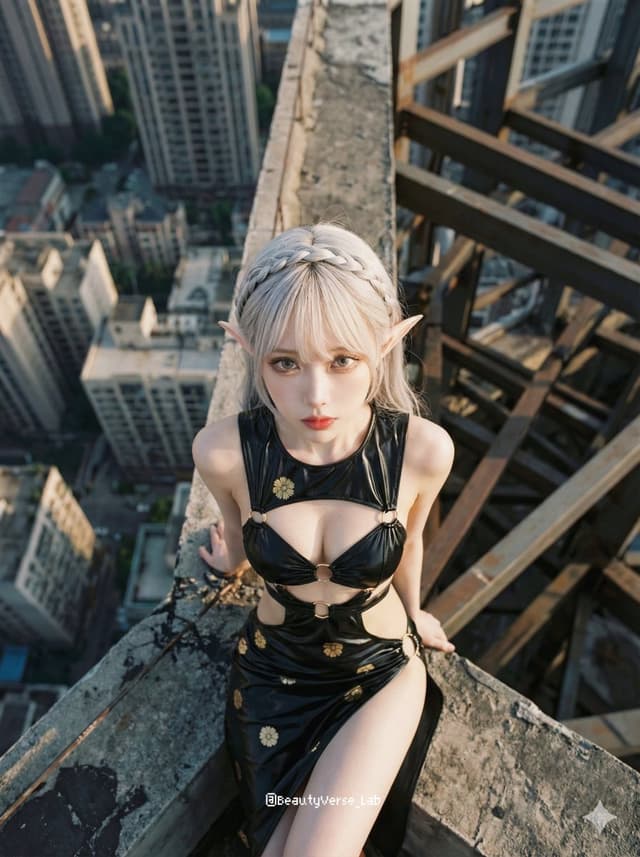 Cinematic Extreme Top-Down Skyscraper Portrait — output