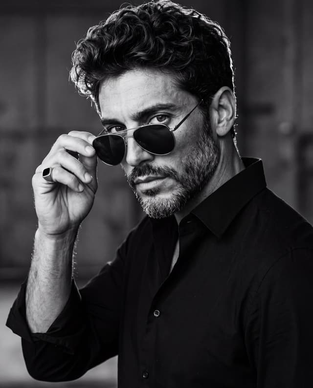 Product Marketing - High Contrast Monochrome Male Portrait — output