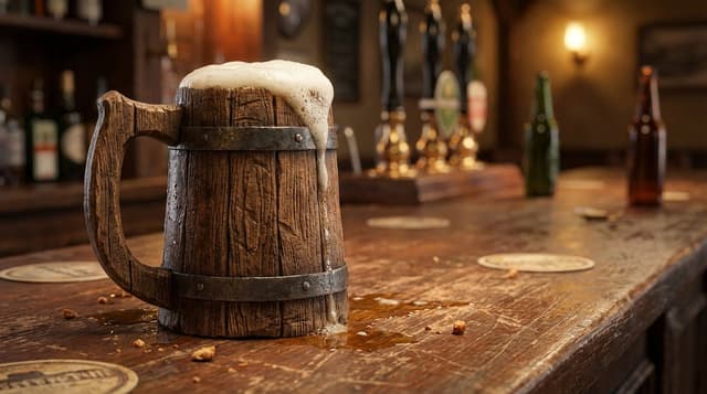Product Marketing - Wooden Beer Mug Render — output