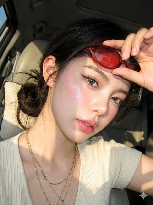 Profile / Avatar - Digicam Style Glass-Skin Portrait — output