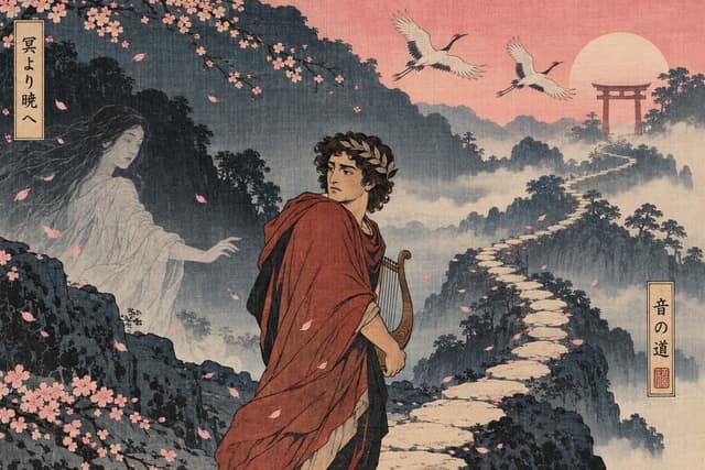 Comic / Storyboard - Ukiyo-e Orpheus Mountain Path — output