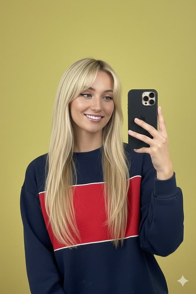 Profile / Avatar - Mirror Selfie with Identity Preservation and Vibrant Background — output