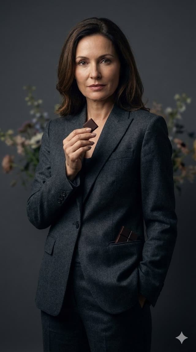 Luxury Editorial Portrait of Mature Woman Prompt — output