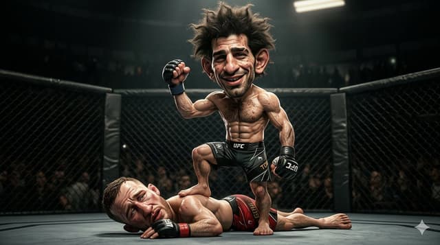 Game Asset - 3D Caricature MMA Victory — output