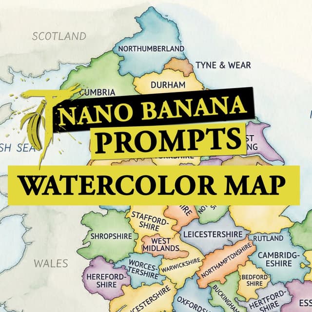 Infographic / Edu Visual - Watercolor Map Generation Prompt — output
