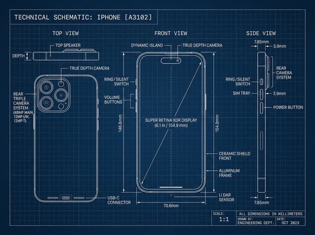 Infographic / Edu Visual - Technical Blueprint Drawing Prompt — output