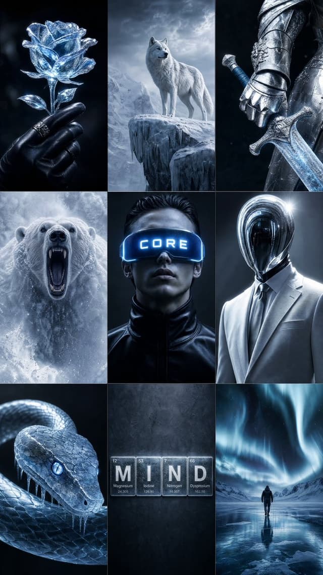 Product Marketing - Icy Silver Luxury Mood Board — output
