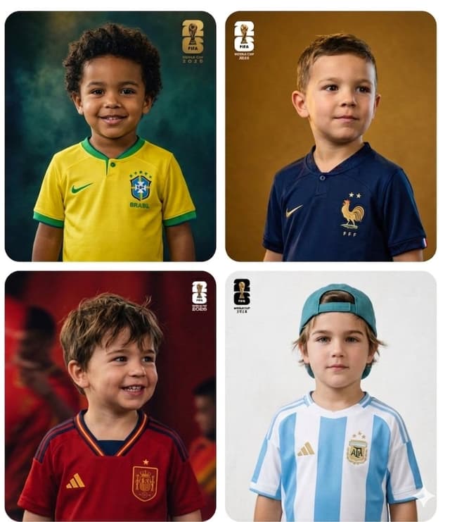 World Cup Children Football Portraits — output