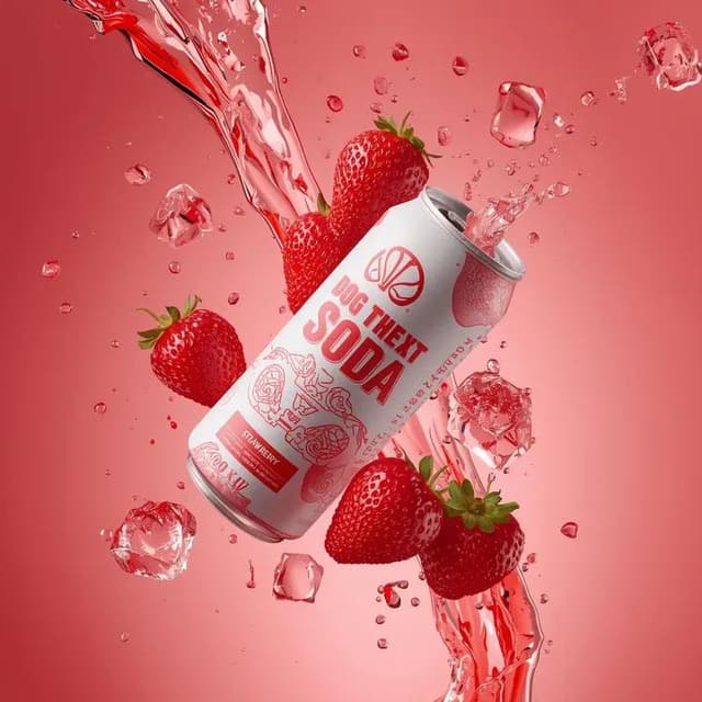 E-commerce Main Image - Hyper-photorealistic soda can product advertisement prompt — output