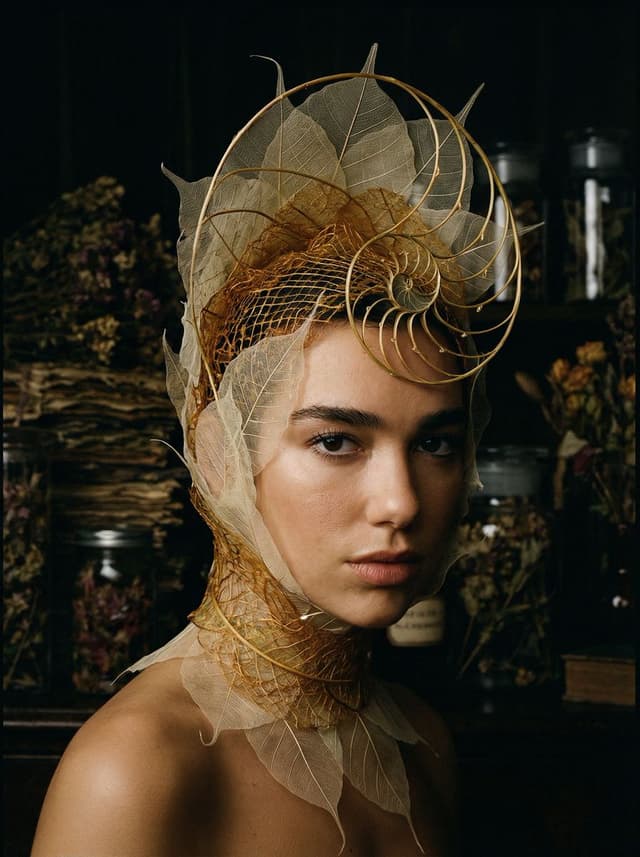 Product Marketing - Avant-Garde Botanical Alchemist Portrait — output