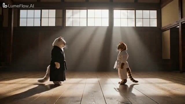 CatFu Dojo Fight Scene — cover