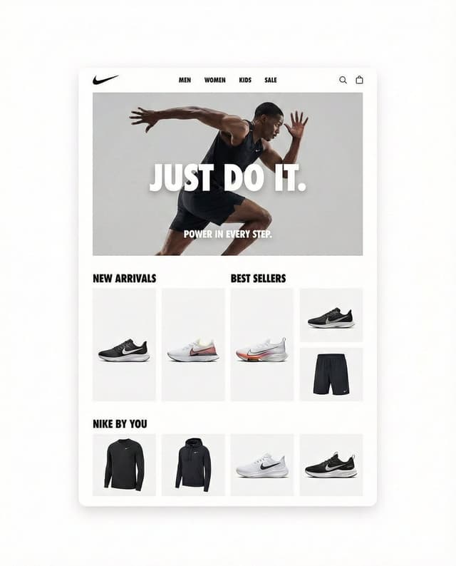 Apple Style Website Design for Nike — output