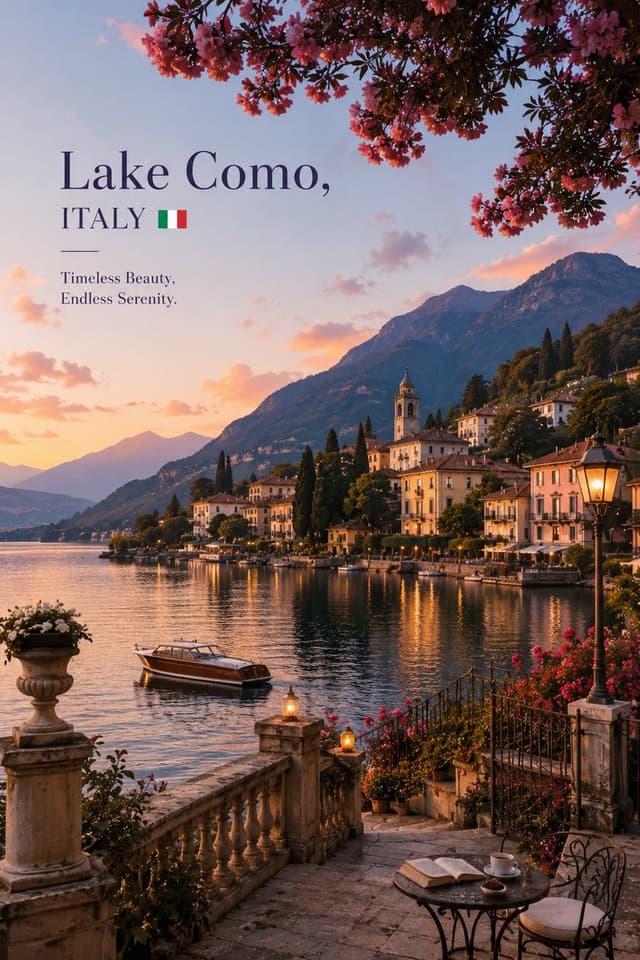 Product Marketing - Luxury Travel Editorial Lakeside Escape — output