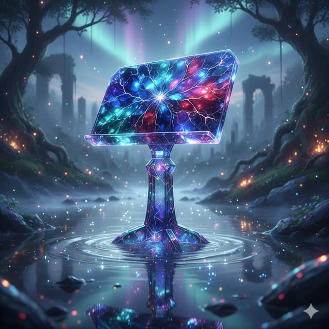 Mystical Crystal Music Stand Image Prompt — output