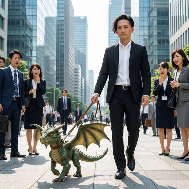 Dragon in the Office District — output