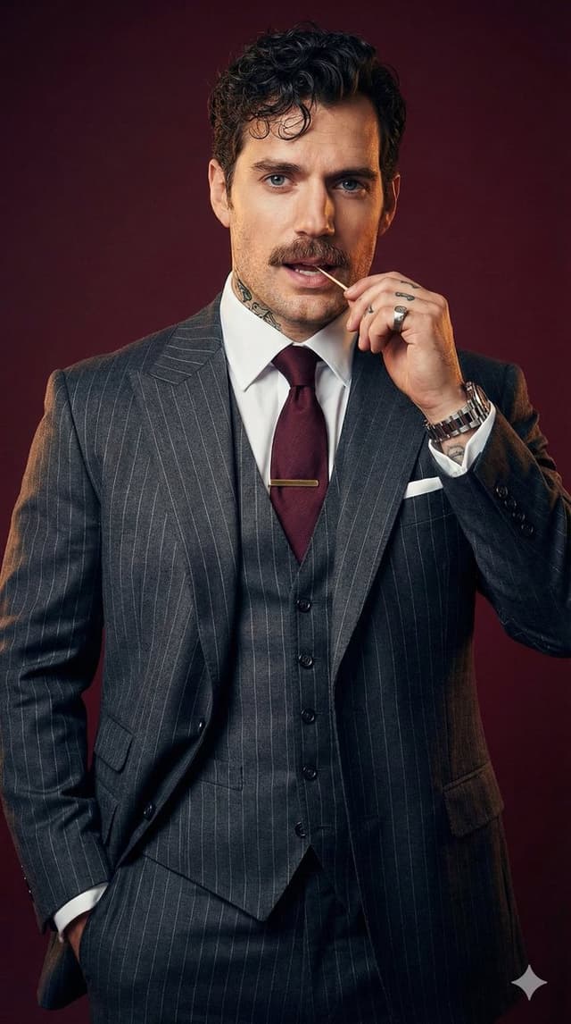 Ultra-Realistic High-Fashion Studio Portrait Prompt for a Male Model (Modern Mafia Aesthetic) — output