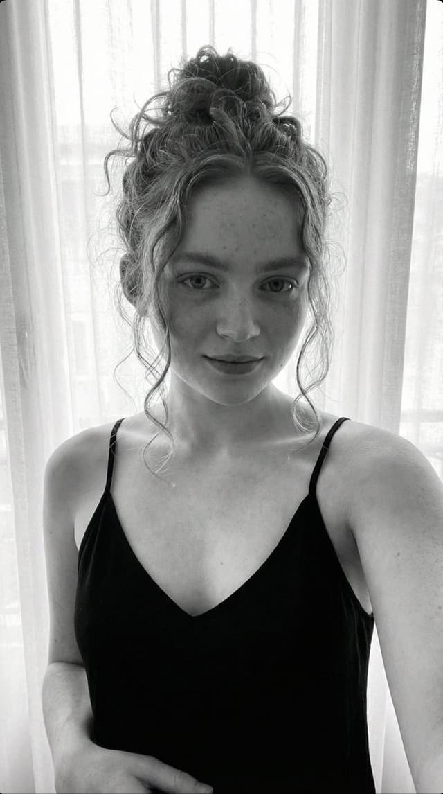 Profile / Avatar - Black and White Candid Portrait with Film Grain — output