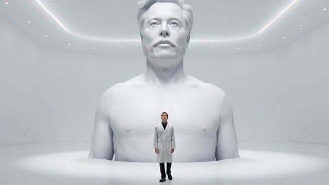 Colossal Elon Musk Head Sculpture Video — cover