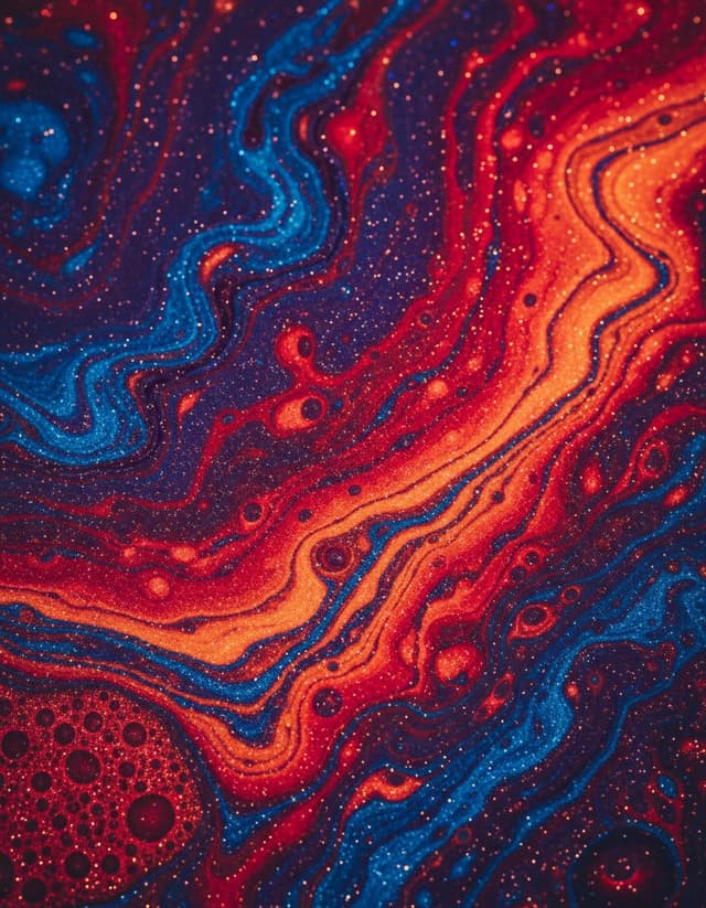 Abstract Iridescent Swirling Color Mixture — output