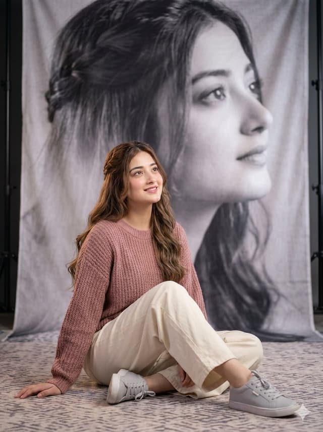 Profile / Avatar - Artistic Floor Seated Portrait — output