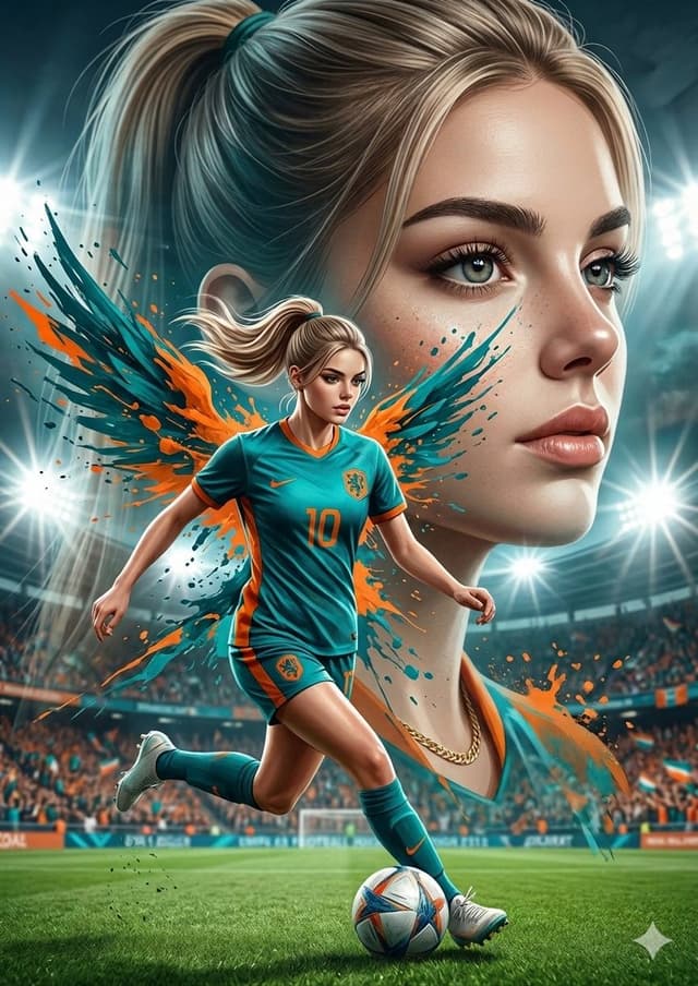 Product Marketing - Double Exposure Football Poster — output
