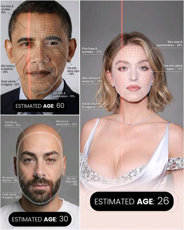 Infographic / Edu Visual - Futuristic AI Age Checker Infographic Portrait — output