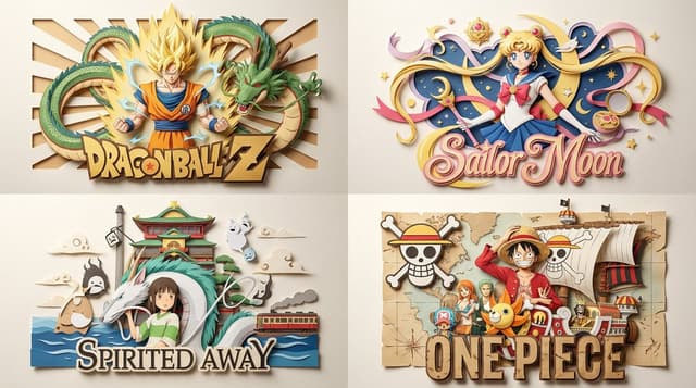 Paper Relief Anime Style — output