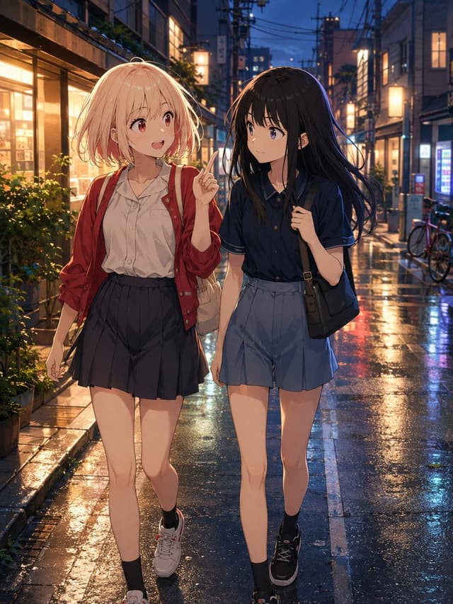 Comic / Storyboard - Rainy Evening Anime Friends — output