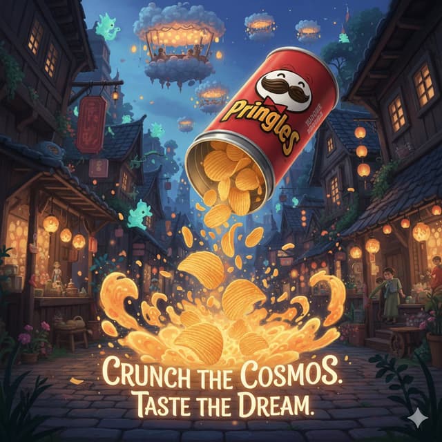 Product Marketing - Surreal Studio Ghibli food advertisement prompt — output