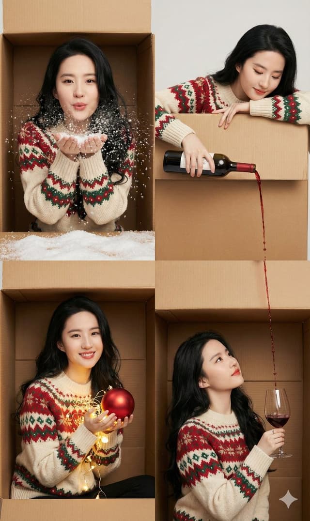 Social Media Post - Christmas Box Challenge Photo Collage Prompt — output