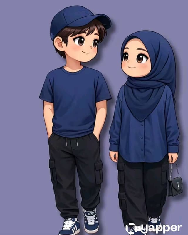 Comic / Storyboard - Anime Couple Vector Illustration — output