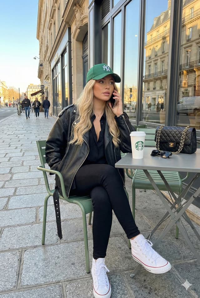 Parisian Cafe Street Style Photo Prompt — output