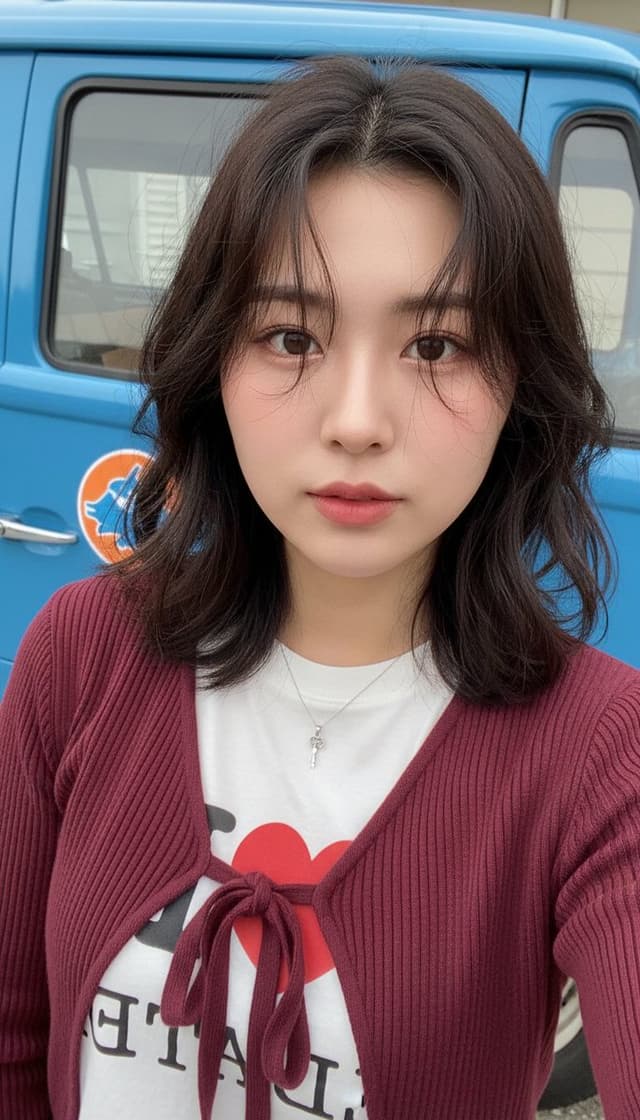 Profile / Avatar - East Asian Woman Realistic Selfie — output