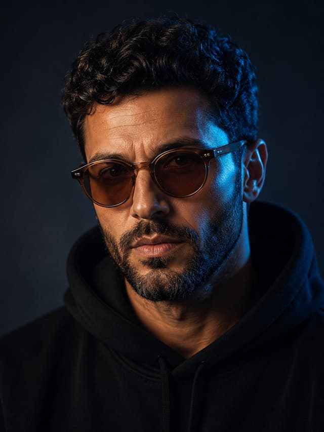 Profile / Avatar - Stylish Middle-Aged Man Cinematic Portrait — output