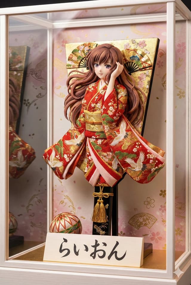 E-commerce Main Image - 3D Hagoita (Japanese Battledore) Image Generation Prompt — output