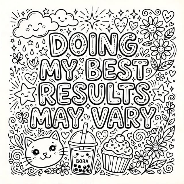 Infographic / Edu Visual - Whimsical Coloring Page Illustration — output